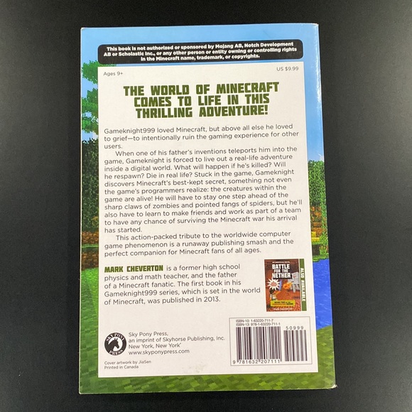 Minecraft: Invasion of the Overworld by Mark Cheverton - Paperback Novel - Picture 2 of 5